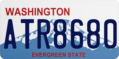 WA license plate ATR8680