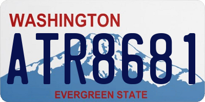 WA license plate ATR8681