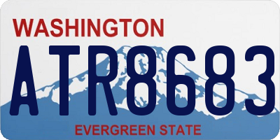 WA license plate ATR8683