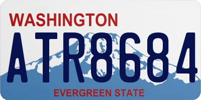 WA license plate ATR8684