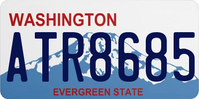 WA license plate ATR8685