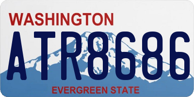 WA license plate ATR8686