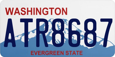 WA license plate ATR8687