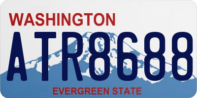 WA license plate ATR8688
