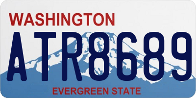 WA license plate ATR8689
