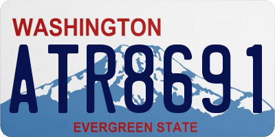 WA license plate ATR8691