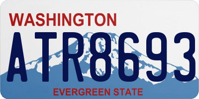 WA license plate ATR8693