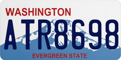 WA license plate ATR8698