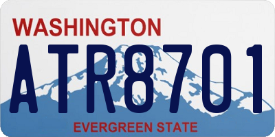 WA license plate ATR8701
