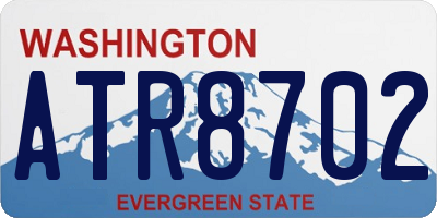 WA license plate ATR8702