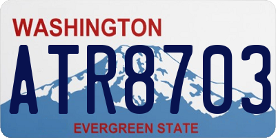 WA license plate ATR8703