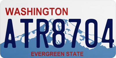 WA license plate ATR8704