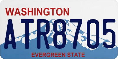 WA license plate ATR8705