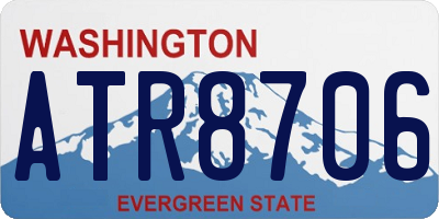WA license plate ATR8706