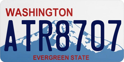 WA license plate ATR8707