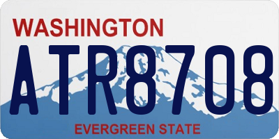 WA license plate ATR8708