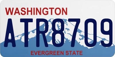 WA license plate ATR8709