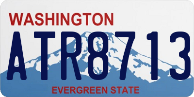WA license plate ATR8713