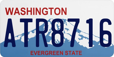 WA license plate ATR8716