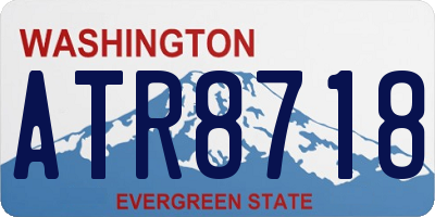 WA license plate ATR8718