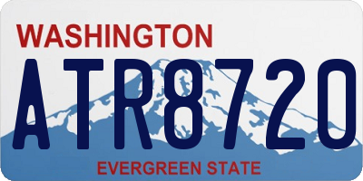 WA license plate ATR8720