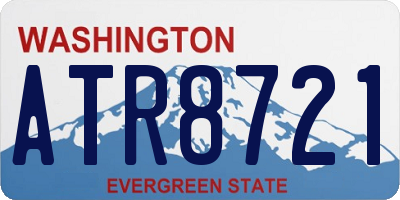WA license plate ATR8721