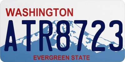 WA license plate ATR8723