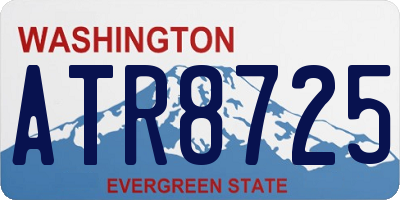 WA license plate ATR8725