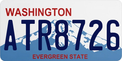 WA license plate ATR8726