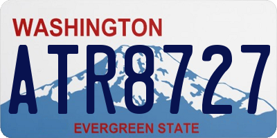 WA license plate ATR8727
