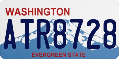 WA license plate ATR8728