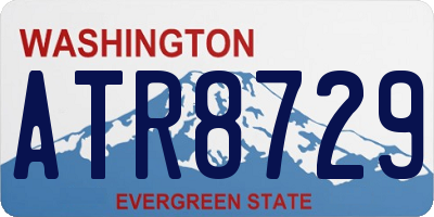 WA license plate ATR8729