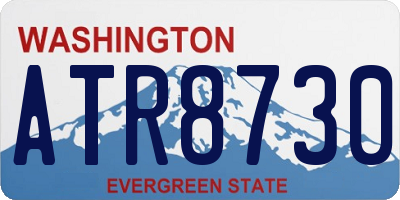 WA license plate ATR8730