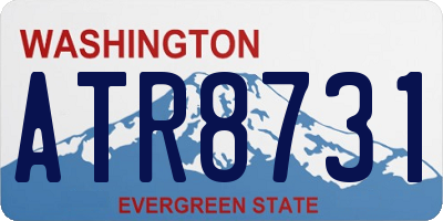 WA license plate ATR8731