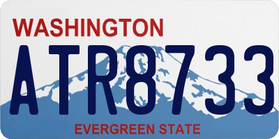 WA license plate ATR8733