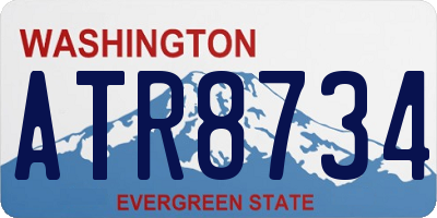 WA license plate ATR8734