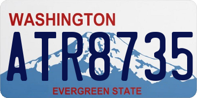 WA license plate ATR8735