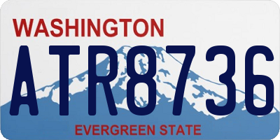 WA license plate ATR8736
