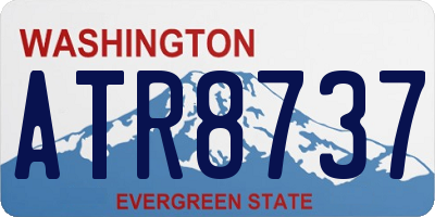 WA license plate ATR8737