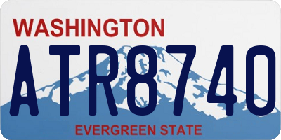 WA license plate ATR8740