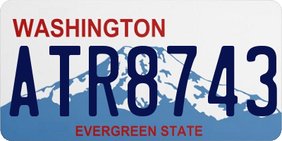 WA license plate ATR8743