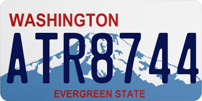 WA license plate ATR8744