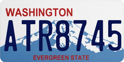 WA license plate ATR8745