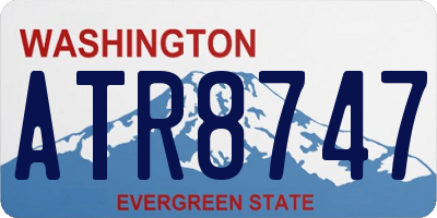 WA license plate ATR8747