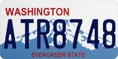 WA license plate ATR8748