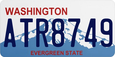 WA license plate ATR8749