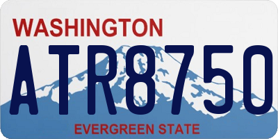 WA license plate ATR8750