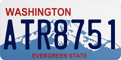 WA license plate ATR8751