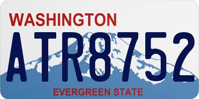 WA license plate ATR8752