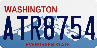 WA license plate ATR8754